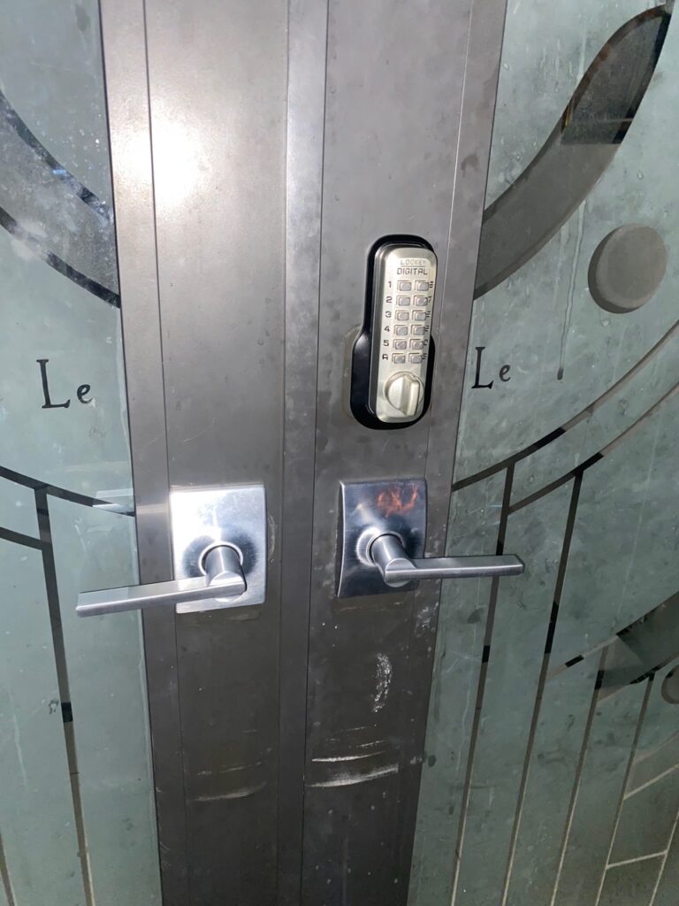 A high-security Lockey M210 EZ Deadbolt Shabbos Lock upgrade installed by 24/7 Super Locksmith, the leading Residential Locksmith in Delray Beach, FL. Our team offers professional mechanical keyless solutions and Lock Repair in Delray Beach, FL for enhanced home safety.